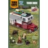 WE GAME COMING 66008 XE TẢI CẮM TRẠI bộ đồ chơi xếp lắp ráp ghép mô hình Creator TRUCK CAMPER Sáng Tạo 2188 khối