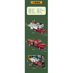 WE GAME COMING 66008 XE TẢI CẮM TRẠI bộ đồ chơi xếp lắp ráp ghép mô hình Creator TRUCK CAMPER Sáng Tạo 2188 khối