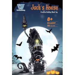 WE GAME COMING 66007 NGÔI NHÀ MA ÁM HALLOWEEN bộ đồ chơi xếp lắp ráp ghép mô hình Creator JACK'S HOUSE Sáng Tạo 766 khối