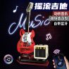 KAIYU KEEYEE WORLD K96174 96174 LOA BLUETOOTH ĐÀN GUITAR ĐIỆN ROCK bộ đồ chơi xếp lắp ráp ghép mô hình 500 khối
