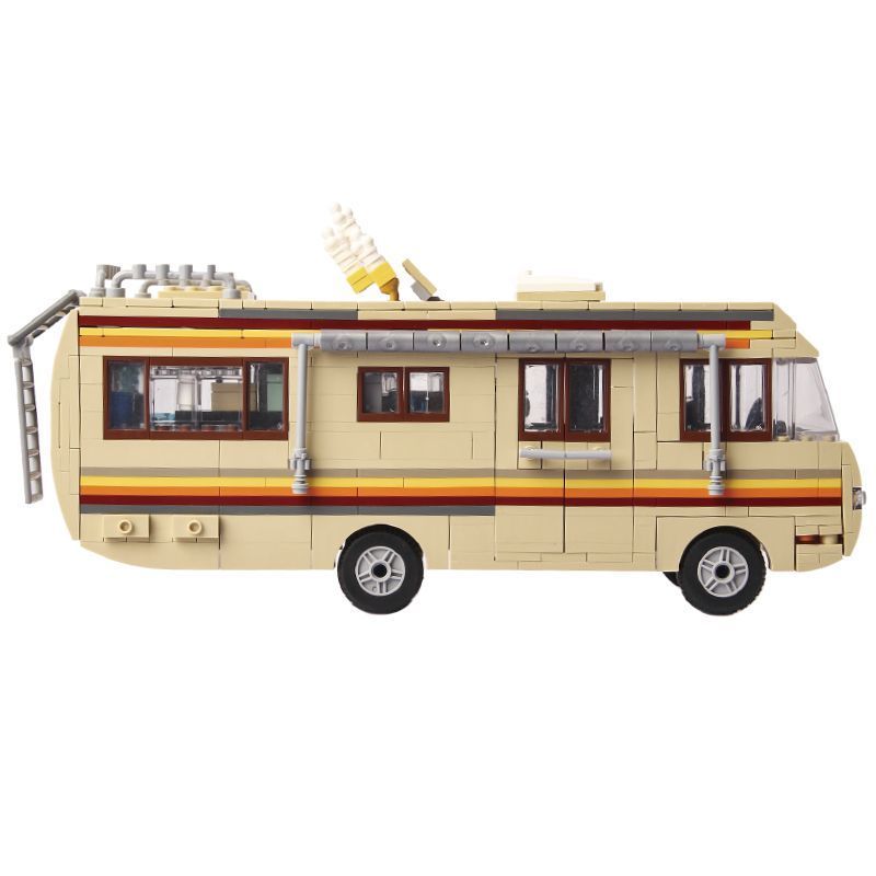 WE GAME COMING 66002 XE BUÝT ĐÈN XANH BREAKING BAD bộ đồ chơi xếp lắp ráp ghép mô hình Movie & Game GREENLIGHT BREAK BAD RV Phim Và Trò Chơi 986 khối