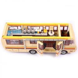 WE GAME COMING 66002 XE BUÝT ĐÈN XANH BREAKING BAD bộ đồ chơi xếp lắp ráp ghép mô hình Movie & Game GREENLIGHT BREAK BAD RV Phim Và Trò Chơi 986 khối
