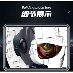 WE GAME COMING 66005 MŨ TƯỚNG ĐAU KHỔ CỦA SẦU bộ đồ chơi xếp lắp ráp ghép mô hình Star Wars GENERAL GRIEVOUS HELMET Chiến Tranh Giữa Các Vì Sao 788 khối