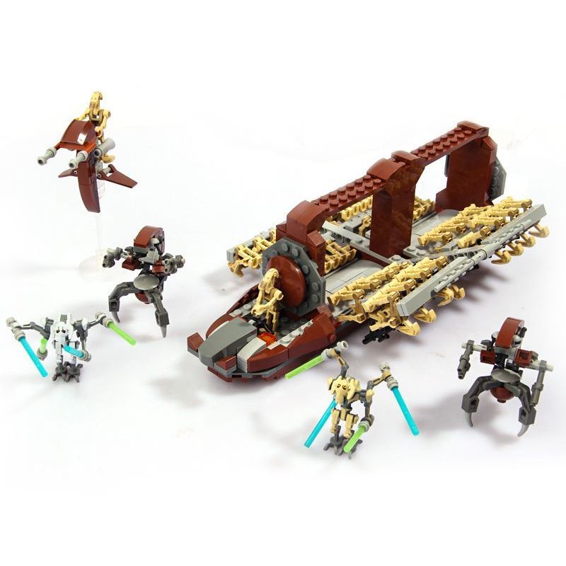 WE GAME COMING 66001 non Lego MÁY BAY TẤN CÔNG TRUNG ĐỘI ROBOT bộ đồ chơi xếp lắp ráp ghép mô hình Star Wars Chiến Tranh Giữa Các Vì Sao 689 khối