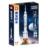 SEMBO 203366 XE PHÓNG TRƯỜNG CHINH 2F bộ đồ chơi xếp lắp ráp ghép mô hình City Thành Phố 799 khối