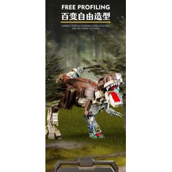 BEAUTY AND 13050 TYRANNOSAURUS REX bộ đồ chơi xếp lắp ráp ghép mô hình DINOSAUR REX 1388 khối