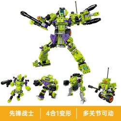 QMAN ENLIGHTEN KEEPPLEY 42203 PHẢN ỨNG TỔNG HỢP PIONEER WARRIOR 4 KẾT bộ đồ chơi xếp lắp ráp ghép mô hình