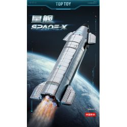 TOP TOY TC1409 1409 PHI THUYỀN KHÔNG GIAN-X bộ đồ chơi xếp lắp ráp ghép mô hình STARSHIP 700 khối