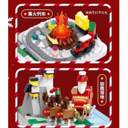 GULY 60506 HỘP QUÀ GIÁNG SINH BẤT NGỜ bộ đồ chơi xếp lắp ráp ghép mô hình Creator Sáng Tạo 2866 khối