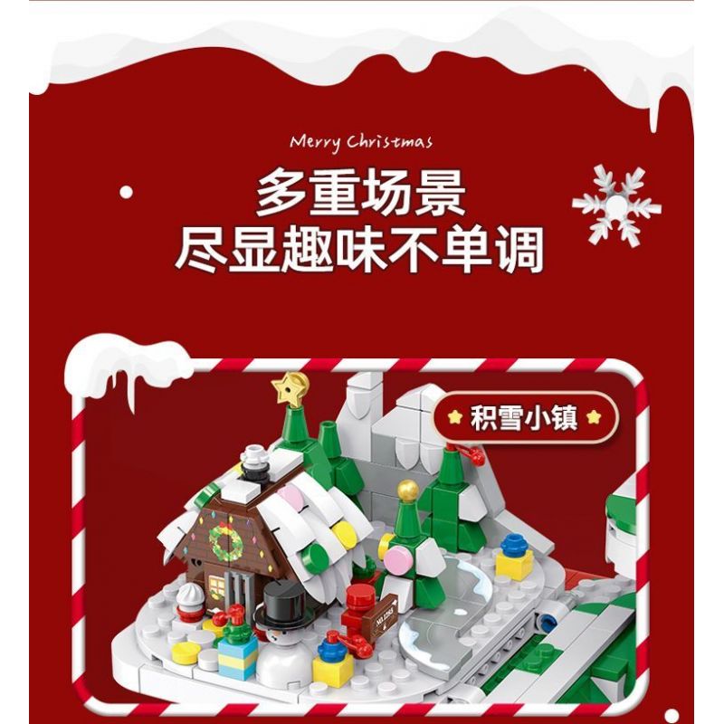 GULY 60506 HỘP QUÀ GIÁNG SINH BẤT NGỜ bộ đồ chơi xếp lắp ráp ghép mô hình Creator Sáng Tạo 2866 khối