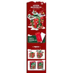 GULY 60506 HỘP QUÀ GIÁNG SINH BẤT NGỜ bộ đồ chơi xếp lắp ráp ghép mô hình Creator Sáng Tạo 2866 khối