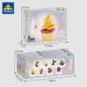 Kazi KY81124 81124 NGÔN NGỮ HOA 8 LOẠI CÚC LAN ANH TÚC ĐÈN LỒNG BƯỚM MỘC CỦ SEN HÀNH LÁ bộ đồ chơi xếp lắp ráp ghép mô hình Creator FLOWER LANGUAGE Sáng Tạo 805 khối