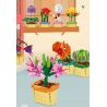 Kazi KY81124 81124 NGÔN NGỮ HOA 8 LOẠI CÚC LAN ANH TÚC ĐÈN LỒNG BƯỚM MỘC CỦ SEN HÀNH LÁ bộ đồ chơi xếp lắp ráp ghép mô hình Creator FLOWER LANGUAGE Sáng Tạo 805 khối