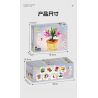 Kazi KY81124 81124 NGÔN NGỮ HOA 8 LOẠI CÚC LAN ANH TÚC ĐÈN LỒNG BƯỚM MỘC CỦ SEN HÀNH LÁ bộ đồ chơi xếp lắp ráp ghép mô hình Creator FLOWER LANGUAGE Sáng Tạo 805 khối