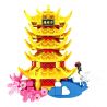 SEMBO 601555 NAM CHÂM TỦ LẠNH THÁP HẠC VÀNG bộ đồ chơi xếp lắp ráp ghép mô hình Architecture Công Trình Kiến Trúc 147 khối