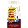 SEMBO 601555 NAM CHÂM TỦ LẠNH THÁP HẠC VÀNG bộ đồ chơi xếp lắp ráp ghép mô hình Architecture Công Trình Kiến Trúc 147 khối