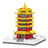 SEMBO 601556 THÁP HẠC VÀNG bộ đồ chơi xếp lắp ráp ghép mô hình Creator Sáng Tạo 1487 khối