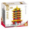SEMBO 601556 THÁP HẠC VÀNG bộ đồ chơi xếp lắp ráp ghép mô hình Creator Sáng Tạo 1487 khối