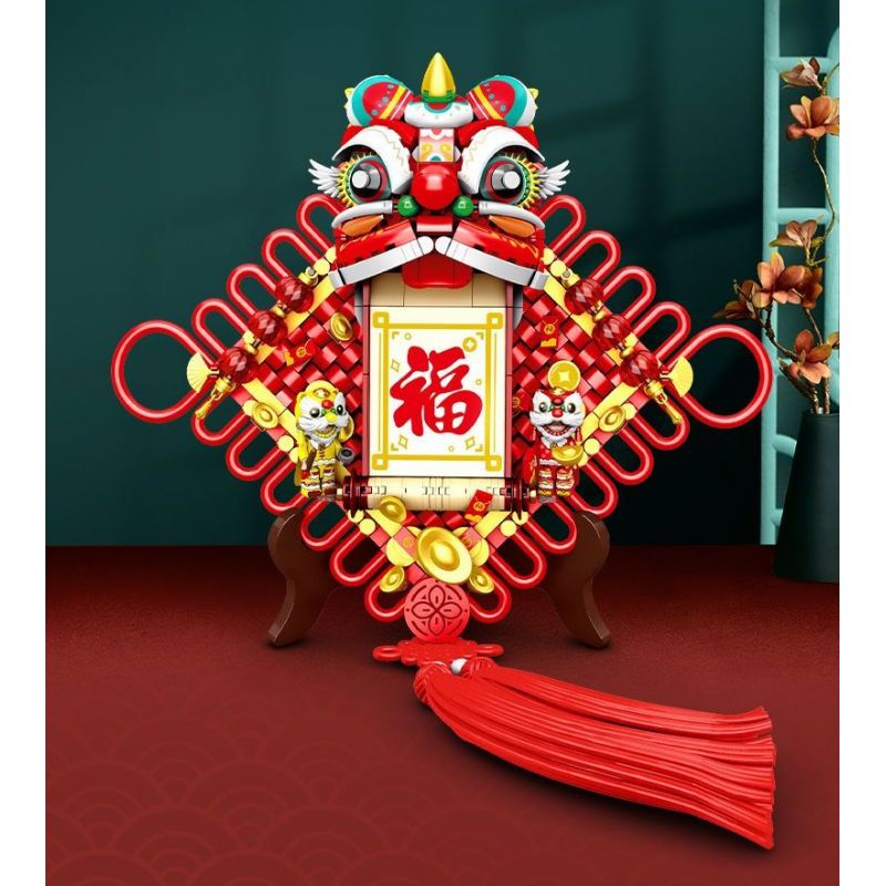 SEMBO 605035 LỄ HỘI XIANGSHI MANG LẠI PHƯỚC LÀNH bộ đồ chơi xếp lắp ráp ghép mô hình Creator Sáng Tạo 665 khối