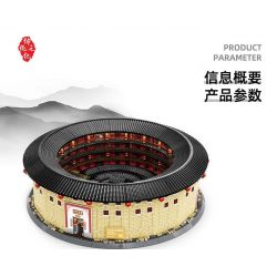 WANGE LIGAO DR.LUCK 8211 TÒA NHÀ TRÁI ĐẤT PHÚC KIẾN HAKKA CHENGQI bộ đồ chơi xếp lắp ráp ghép mô hình Creator Sáng Tạo 3317 khối