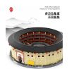 WANGE LIGAO DR.LUCK 8211 TÒA NHÀ TRÁI ĐẤT PHÚC KIẾN HAKKA CHENGQI bộ đồ chơi xếp lắp ráp ghép mô hình Creator Sáng Tạo 3317 khối