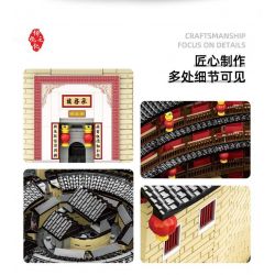 WANGE LIGAO DR.LUCK 8211 TÒA NHÀ TRÁI ĐẤT PHÚC KIẾN HAKKA CHENGQI bộ đồ chơi xếp lắp ráp ghép mô hình Creator Sáng Tạo 3317 khối