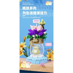 ZHEGAO 621011 GẤU VỪA CHỚM NỞ ĐẦY MÀU SẮC VÀ MỌNG NƯỚC bộ đồ chơi xếp lắp ráp ghép mô hình Creator Sáng Tạo