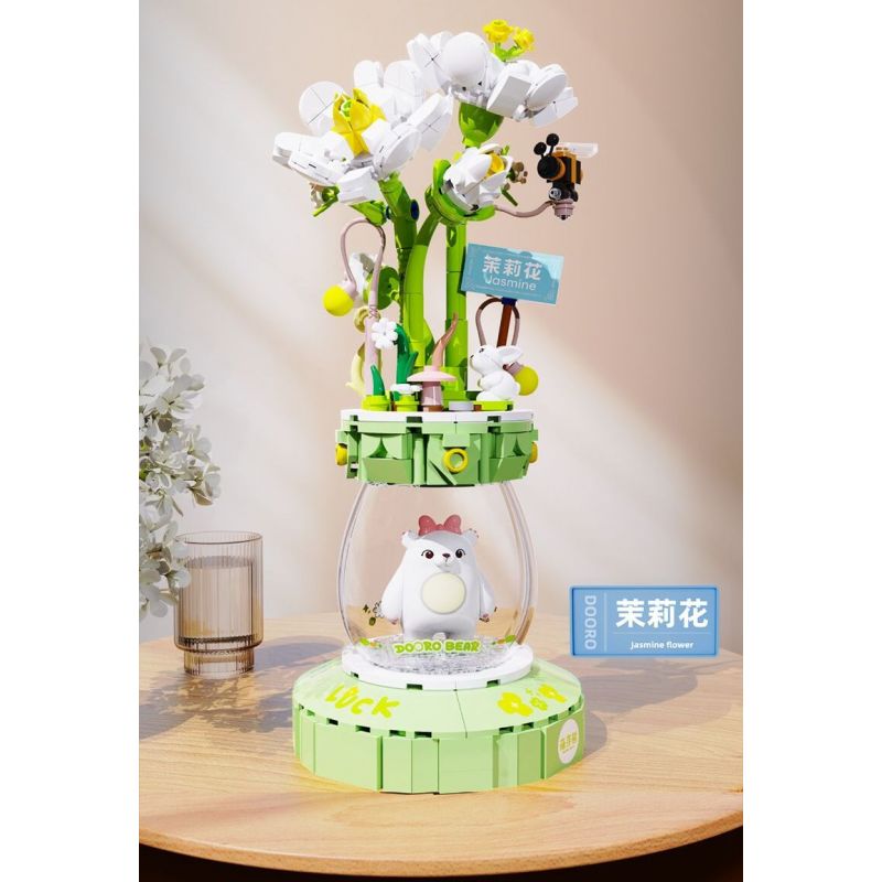 ZHEGAO 621012 NHỮNG BÔNG HOA ĐẦY MÀU SẮC VỪA CHỚM NỞ bộ đồ chơi xếp lắp ráp ghép mô hình Creator Sáng Tạo