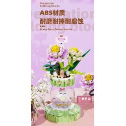 ZHEGAO 621012 NHỮNG BÔNG HOA ĐẦY MÀU SẮC VỪA CHỚM NỞ bộ đồ chơi xếp lắp ráp ghép mô hình Creator Sáng Tạo