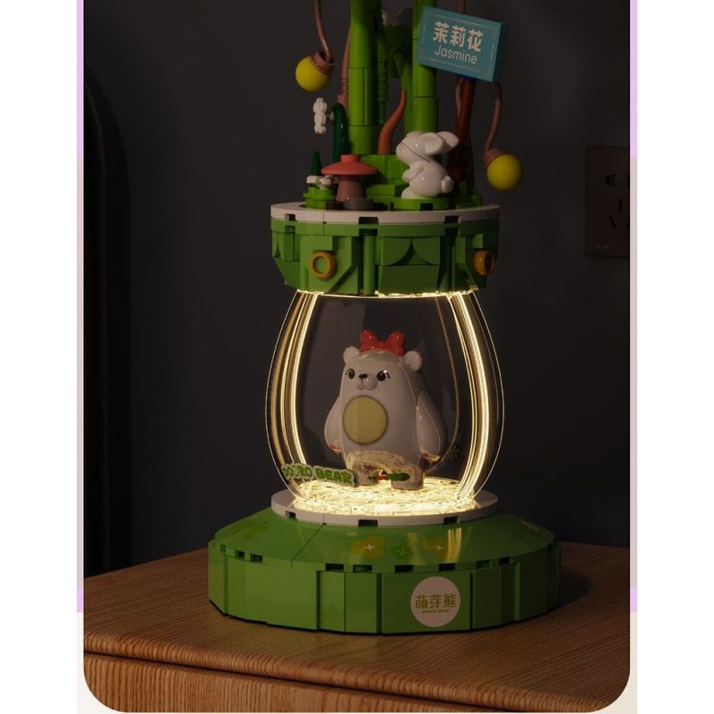 ZHEGAO 621012 NHỮNG BÔNG HOA ĐẦY MÀU SẮC VỪA CHỚM NỞ bộ đồ chơi xếp lắp ráp ghép mô hình Creator Sáng Tạo