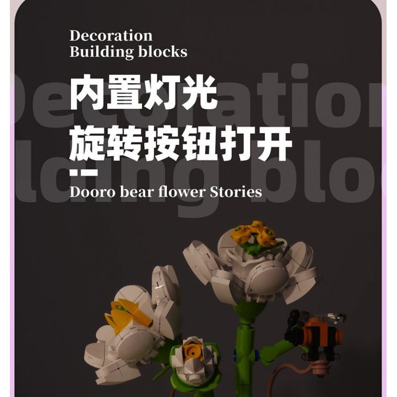 ZHEGAO 621012 NHỮNG BÔNG HOA ĐẦY MÀU SẮC VỪA CHỚM NỞ bộ đồ chơi xếp lắp ráp ghép mô hình Creator Sáng Tạo