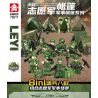 LE YI 72017 QUÂN TÌNH NGUYỆN bộ đồ chơi xếp lắp ráp ghép mô hình Military Army Quân Sự Bộ Đội 528 khối
