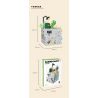TAKUGI T6002 6002 TIỆC SÂN VƯỜN HỘP ĐỰNG MỌNG NƯỚC bộ đồ chơi xếp lắp ráp ghép mô hình Gear Đồ Lắp Ghép 513 khối