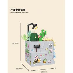 TAKUGI T6002 6002 TIỆC SÂN VƯỜN HỘP ĐỰNG MỌNG NƯỚC bộ đồ chơi xếp lắp ráp ghép mô hình Gear Đồ Lắp Ghép 513 khối