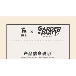 TAKUGI T6002 6002 TIỆC SÂN VƯỜN HỘP ĐỰNG MỌNG NƯỚC bộ đồ chơi xếp lắp ráp ghép mô hình Gear Đồ Lắp Ghép 513 khối