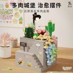 TAKUGI T6002 6002 TIỆC SÂN VƯỜN HỘP ĐỰNG MỌNG NƯỚC bộ đồ chơi xếp lắp ráp ghép mô hình Gear Đồ Lắp Ghép 513 khối