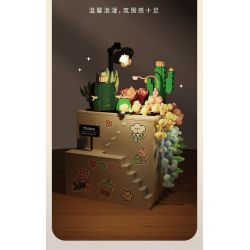 TAKUGI T6002 6002 TIỆC SÂN VƯỜN HỘP ĐỰNG MỌNG NƯỚC bộ đồ chơi xếp lắp ráp ghép mô hình Gear Đồ Lắp Ghép 513 khối