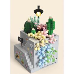 TAKUGI T6002 6002 TIỆC SÂN VƯỜN HỘP ĐỰNG MỌNG NƯỚC bộ đồ chơi xếp lắp ráp ghép mô hình Gear Đồ Lắp Ghép 513 khối