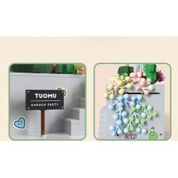 TAKUGI T6002 6002 TIỆC SÂN VƯỜN HỘP ĐỰNG MỌNG NƯỚC bộ đồ chơi xếp lắp ráp ghép mô hình Gear Đồ Lắp Ghép 513 khối