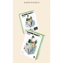 TAKUGI T6002 6002 TIỆC SÂN VƯỜN HỘP ĐỰNG MỌNG NƯỚC bộ đồ chơi xếp lắp ráp ghép mô hình Gear Đồ Lắp Ghép 513 khối