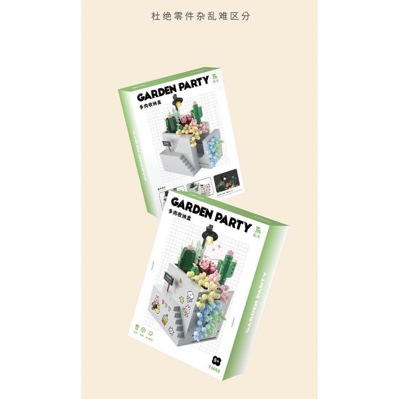 TAKUGI T6002 6002 TIỆC SÂN VƯỜN HỘP ĐỰNG MỌNG NƯỚC bộ đồ chơi xếp lắp ráp ghép mô hình Gear Đồ Lắp Ghép 513 khối