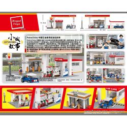 ROYAL TOYS RTS8 CÂU CHUYỆN THỊ TRẤN NHỎ TRẠM DẦU PETROCHINA bộ đồ chơi xếp lắp ráp ghép mô hình City CITY STORY PETROCHINA STATION Thành Phố 538 khối