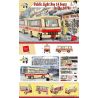 ROYAL TOYS RT63 CÂU CHUYỆN THỊ TRẤN NHỎ XE BUÝT 14 CHỖ NHỮNG NĂM 1970 bộ đồ chơi xếp lắp ráp ghép mô hình City CITY STORY PUBLIC LIGHT BUS 14 SEATS IN THE 1970S Thành Phố 317 khối