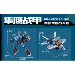 Kazi KY8099 8099 CƠ CHẾ BIẾN ĐỔI DẠNG KÉP bộ đồ chơi xếp lắp ráp ghép mô hình