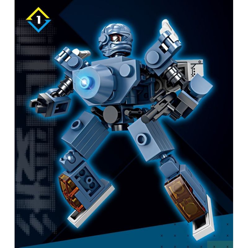 Kazi KY8099 8099 CƠ CHẾ BIẾN ĐỔI DẠNG KÉP bộ đồ chơi xếp lắp ráp ghép mô hình