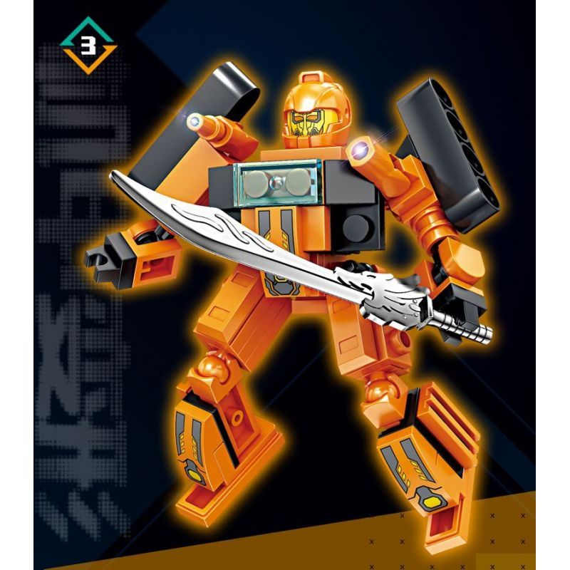 Kazi KY8099 8099 CƠ CHẾ BIẾN ĐỔI DẠNG KÉP bộ đồ chơi xếp lắp ráp ghép mô hình