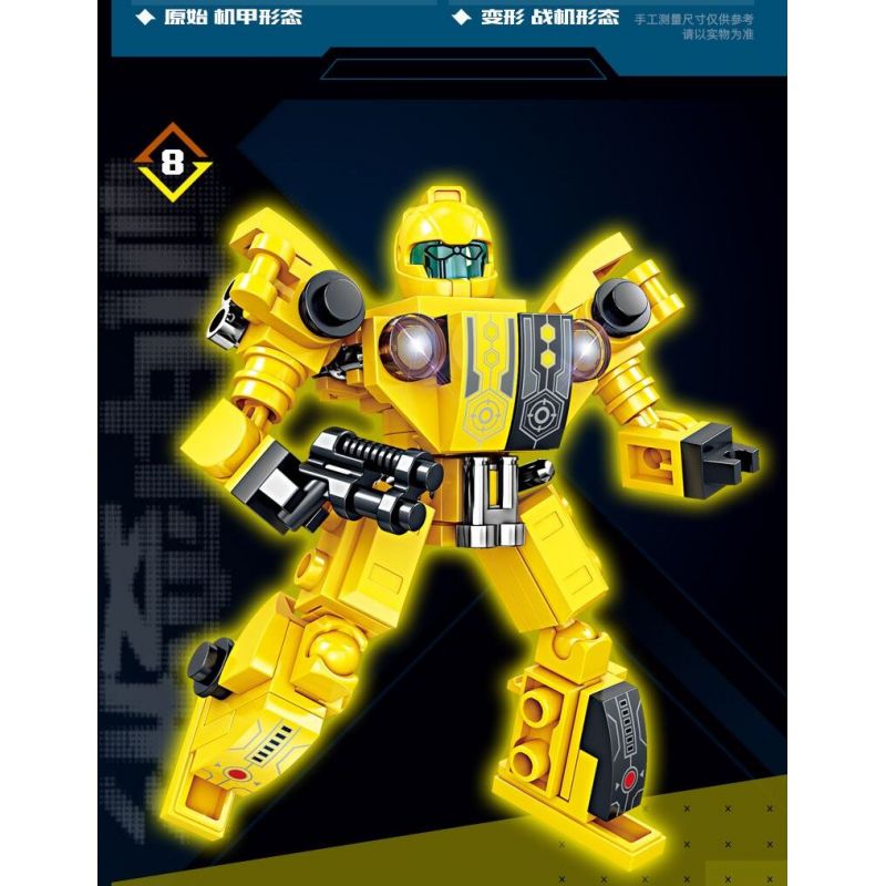 Kazi KY8099 8099 CƠ CHẾ BIẾN ĐỔI DẠNG KÉP bộ đồ chơi xếp lắp ráp ghép mô hình