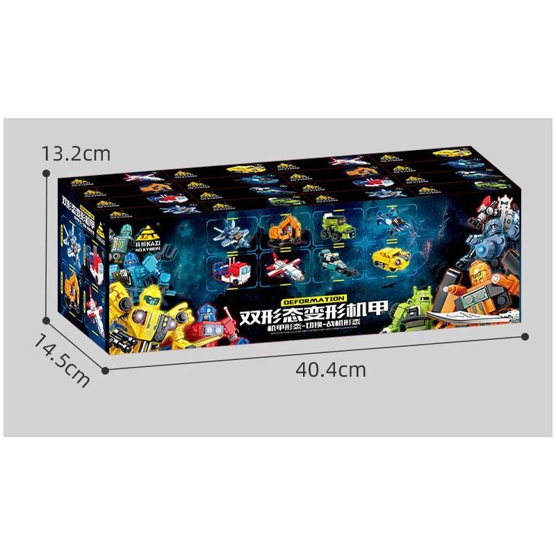 Kazi KY8099 8099 CƠ CHẾ BIẾN ĐỔI DẠNG KÉP bộ đồ chơi xếp lắp ráp ghép mô hình