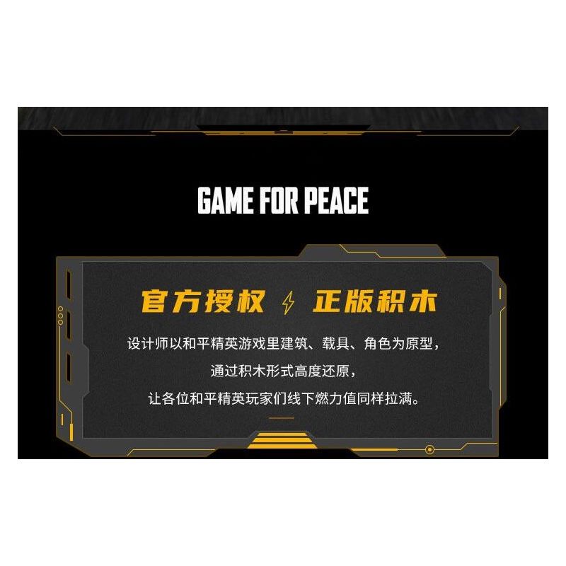 GUDI 20501 PEACE ELITE TỔ HỢP XÂY DỰNG ĐẢO 4 bộ đồ chơi xếp lắp ráp ghép mô hình Movie & Game Phim Và Trò Chơi 652 khối