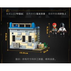 GUDI 20501 PEACE ELITE TỔ HỢP XÂY DỰNG ĐẢO 4 bộ đồ chơi xếp lắp ráp ghép mô hình Movie & Game Phim Và Trò Chơi 652 khối